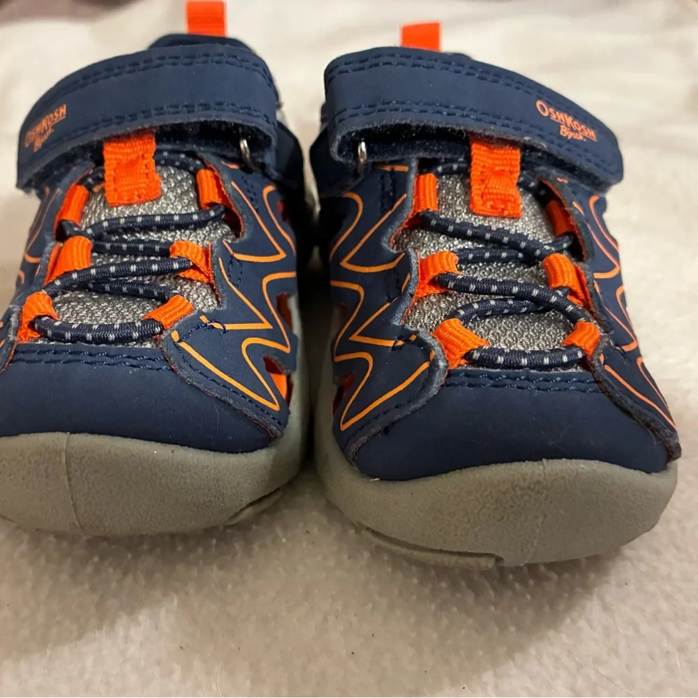 OshKosh B'gosh Kids Boys Adventure Sandals-Everplay Washable-Baby Size 5 EUC
